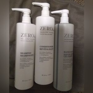 Shampoo, Conditioner, and Hand Soap Set - White and Gray